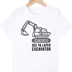 New excavator t-shirt size 7